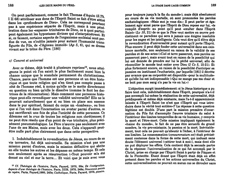 The same spread after Aglaïa: even, clean, binarized text edge to edge.